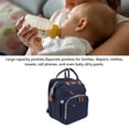 thumbnail image 3 of Backpack Diaper Bag Foldable Multifunctional Baby Diaper Backpack with USB Charging Port for Travel, 3 of 7