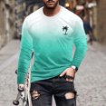 thumbnail image 1 of RXIRUCGD T-Shirt à Col Rond pour Hommes, Décontracté, Mode, Imprimé, Manches Courtes, Chandail, Bleu Ciel, Taille : 3TG, 1 of 5