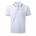 thumbnail image 4 of ylioge Mens Casual Golf Tees Shirts Pullover Short Sleeve Tshirts Shirt Button Collared Basic Solid Color Loose Comfort Relaxed Office Work Tops, 4 of 8
