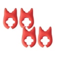 thumbnail image 1 of 2PC Spoon And Lid Rest 2 PCS Spoon Pot Pan Holder Spatula Bracket Clips Heat Resistance Non Slip Silicone Pot Spoon Holder Pot Clip Holder Fun Cartoon Spoon Rest For Pot Kitchen Gadget Red, 1 of 7