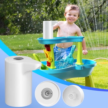 EGNMCR Water Table Pump 4 Hours Lasting Time Battery Powered Pump For Kids Sand Water Play Table Toddler Activity Table Accessory Summer Outdoor Toys For Boys Girls smart water pump