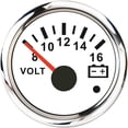 thumbnail image 3 of Point Alarm Car Gauge Vehicle Meter 12V Automobile 52mm Water Temp Oil Press Fuel Pressure Volt Indicator For Motorcycle Boat, 3 of 6