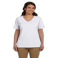 thumbnail image 1 of Hanes T-Shirt Col en V Coupe Décontractée pour Femmes ComfortSoft, Style 5780, 1 of 1