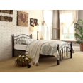 thumbnail image 2 of Topline Home Furnishings Black Traditional Metal Bed, 2 of 4