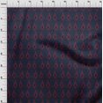 thumbnail image 3 of oneOone Polyester Lycra Fabric Argyle Style Ikat Printed Fabric 1 Yard 56 Inch Wide, 3 of 4