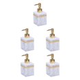 thumbnail image 3 of Ruiboury Resin Soap Dispenser Reusable for Tabletop Kitchen Shower Shampoo Bathroom White 250ml 5Set, 3 of 6
