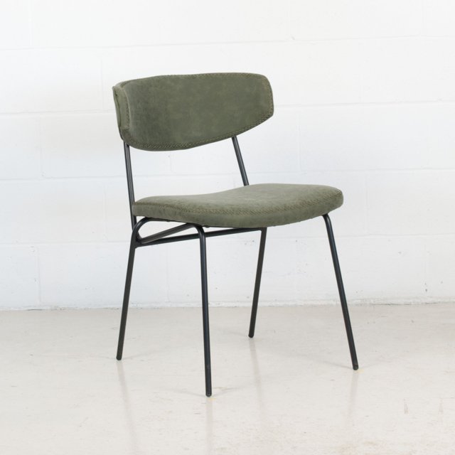 Ingrid Contract Grade Modern Faux Leather & Metal Side Chair (Set of 2)