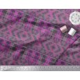 thumbnail image 2 of Soimoi Poly Georgette Fabric Check & Damask Ethnic Print Fabric by the Yard 42 Inch Wide, 2 of 3