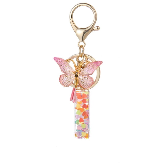 TopLLC New English Letter Keychain Hanger Car Keychain Bag Accessories Suspension components