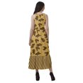 thumbnail image 4 of Moomaya Robe Maxi Sans Manches à Col Licou Imprimée avec Fente avant Robe d'Été pour Femme, 4 of 4