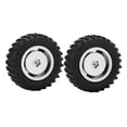 thumbnail image 3 of 1/24 Metal Tyre Set, Uneven Textures 1/24 Wheel Rim Rubber Tire  For AXIAL SCX24 RC Car Black,Silver,Red, 3 of 8