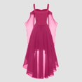 thumbnail image 4 of Robes Style Gothique pour Femmes Grande Taille Mode Robe Midi Corset Manches Longues Évasées Chiffon Fête Élégante, 4 of 5