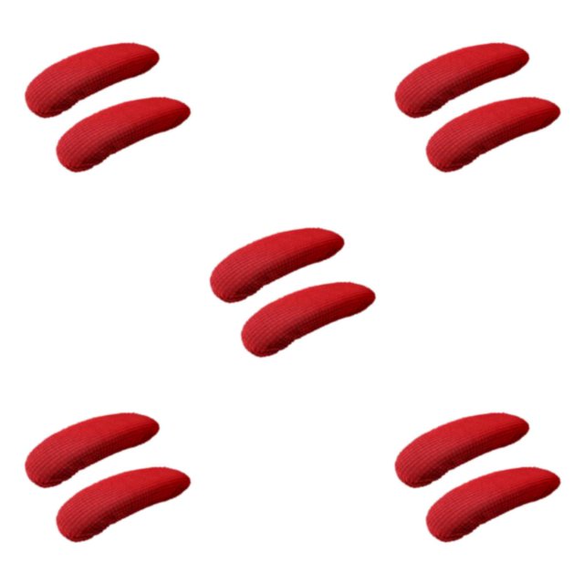 Baohd Soft And Comfortable Office Chair Armrest Covers Dustproof Wide Application Wear-resistant Polyester Winered 5Set