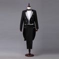 thumbnail image 2 of Mens Dress Tuxedo Suit Performance Clothes Magician Stage Performance Clothes Four-Piece Suit, 2 of 9