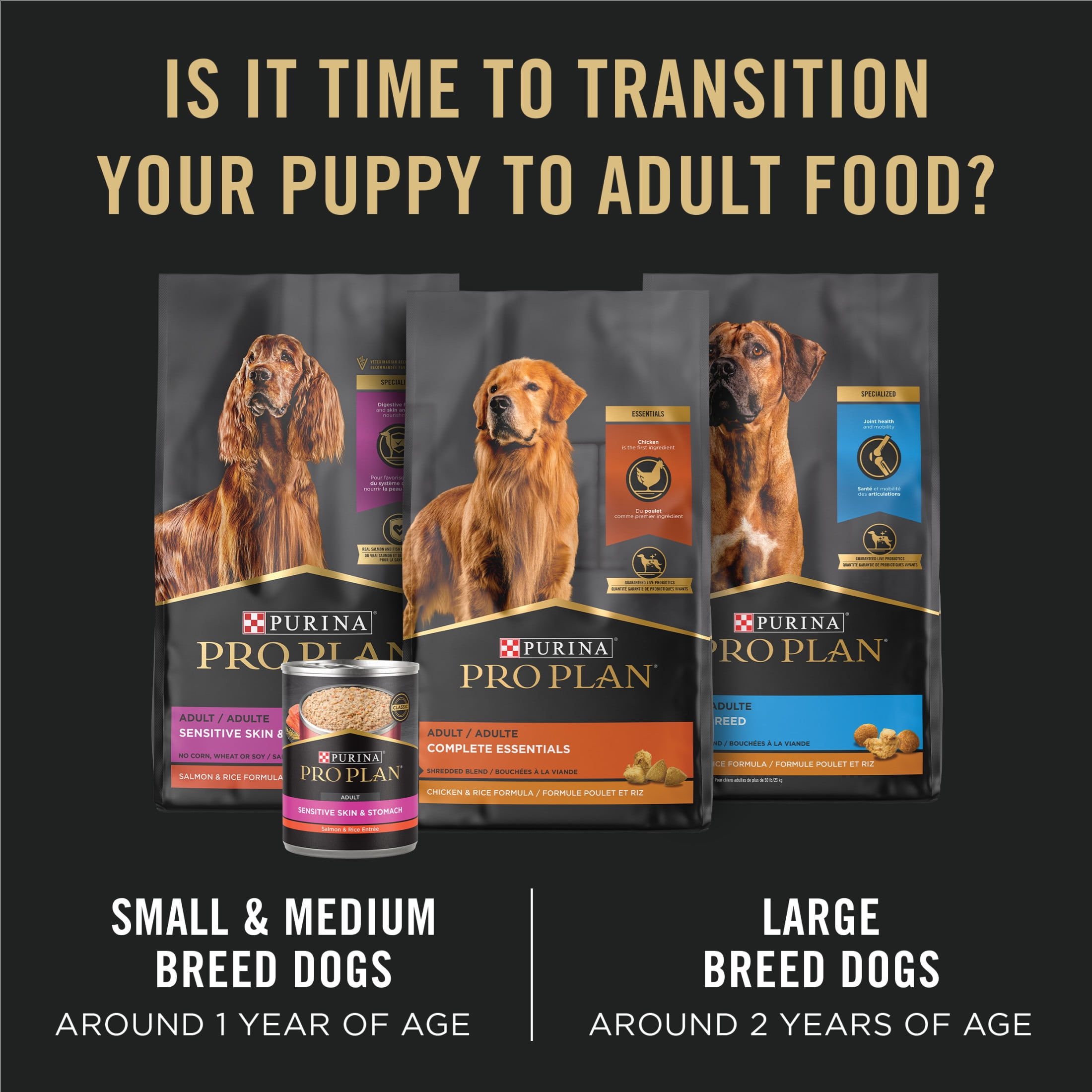 Purina Pro Plan Développement Grande Race Formule Poulet & Riz, Nourriture Sèche pour Chiots 15.4kg