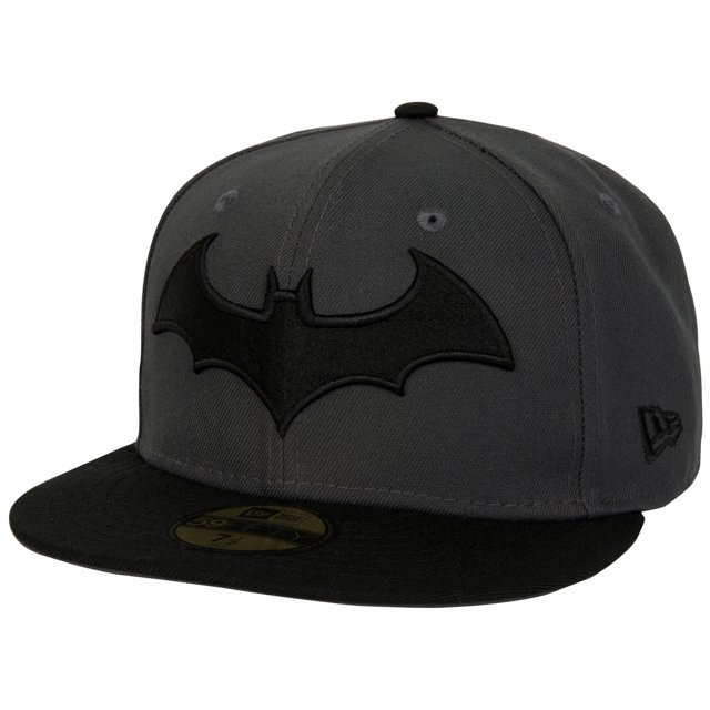 Batman Hush Logo Grey Colorway New Era 59Fifty Fitted Hat-7 3/4 Fitted