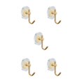 thumbnail image 1 of maskred Multi-purpose Acrylic Luxury Wall Hook Strong Bearing Capacity Suitable For All Settings gold 5Set, 1 of 6