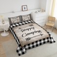 thumbnail image 4 of Erosebridal Happy Camping Bedding Toddler Comforter Set, Buffalo Down Comforter, Rustic Theme Decor, 2pcs, 4 of 7