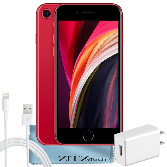 Apple iPhone SE (2nd Gen) 64GB, Red - Fully Unlocked - Certified Refurbished