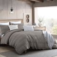 thumbnail image 5 of Swift Home Moselle Ensemble housse de couette texturée 100 % coton, Grand lit, Rose, 5 of 5