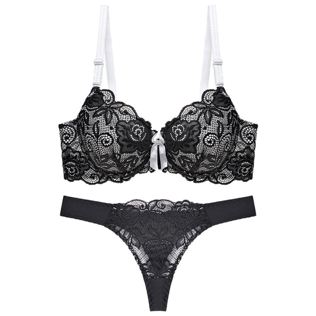 Kcodviy Womens Thin Cup Lace Women Bras Push Up Colorblock Bra Set Shaped Pack Bras for Women Push Up Set Womens Bras Push Up Underwire Womens Bras Pack Woman Bras