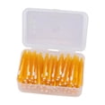 thumbnail image 3 of Braces Cleaner, Interdental Cleaners 60Pcs Flexible With PP Handle For Orthodontic Care Orange, 3 of 8