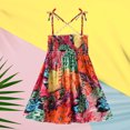 thumbnail image 2 of RKSTN Robe pour Tout-Petites Filles Robe à Manches Longues Été Tout-Petite Bébés Filles Robe à Bretelles Sans Manches Imprimé Graphique Vêtements pour Enfants, 2 of 8