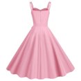 thumbnail image 3 of Robe d'Été pour Femmes Aguichant Mode Femmes Été Robe à Encolure Carrée Style Poupée Robe Imprimée Sans Manches Robe à Bretelles Hauts Aguichant pour Femmes Été Aguichant Robe d'Été pour Femmes, 3 of 5
