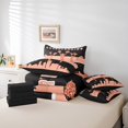 thumbnail image 4 of YST Cheerleader 7-Piece Comforter Set, Black Dusty Pink Dance Bedding Set, Full, 4 of 4