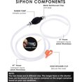 thumbnail image 3 of Siphon Hose Gasoline Siphon Pump Portable Widely Use Hand Fuel Pump Water Transfer Pump with PVC Hose, 3 of 7
