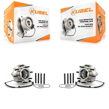 Kugel Front Wheel Bearing and Hub Assembly Pair for Car Ford F-350 Super Duty F-250 F-450 F-550 with Single Rear Wheels - Left Right Side (Driver Passenger) K70-100417