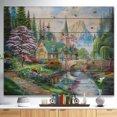 thumbnail image 2 of Design Art - Church in Forest Oil Painting, 2 of 5
