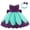 Green, variant on Zwiiyzr Toddler Girls Net Yarn Embroidery Rhinestone Bowknot Birthday Party Gown Long Dresses Headband Suit, Hot Pink, 24 Months