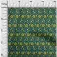 thumbnail image 1 of oneOone Georgette Viscose Fabric Leaves & Floral Block Printed Craft Fabric BTY 42 Inch Wide, 1 of 4