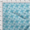 thumbnail image 3 of oneOone Viscose Chiffon Turquoise Blue Fabric Asian Block Tile Sewing Craft Projects Fabric Prints By Yard 42 Inch Wide, 3 of 4