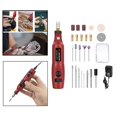 thumbnail image 3 of Milaget Stylo de Gravure Électrique Poignée Perceuse Machine de Polissage Outil Rotatif en Forme de Stylo pour Bijoux Bois - Rouge, 3 of 9