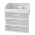 thumbnail image 1 of Desktop Storage Box with 3 Drawers Transparent Dustproof Space Saving Multi Layer Makeup Organizer Drawers, 1 of 10