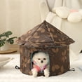thumbnail image 4 of Maison d'Hiver Extérieure Rembourrée et Pliable pour Chats Errants, Abri Pare-Soleil avec Isolation, 4 of 9