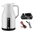 thumbnail image 1 of Car Kettle Water Boiler, Truck Kettle Fast Heating Heating Kettle, Electric Car White With Base, 1 of 9