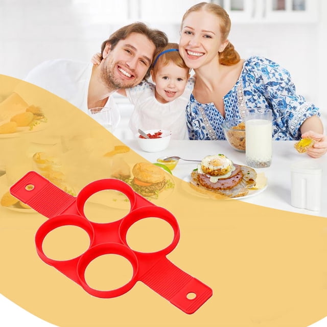 4 Hole Omelette Maker Multi-functional 7-link Round Star Heart Shaped Pancake Maker Breakfast Baking Molds
