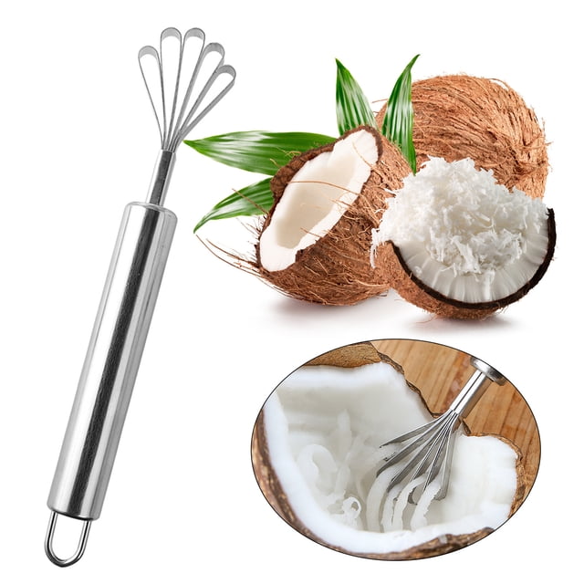Shaver Categorized Kitchen Tool for Grating Coconut and Removing Meat - Manual Stainless Steel -Sized Planer for Cooking and Food Prep