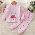 thumbnail image 2 of Pisexur Tenue d'Automne pour Bébé Fille Garçon, Ensemble de Pyjama pour Tout-Petits Garçons Filles, Mode Décontractée, Floral, Col Rond, Manches Longues, Chandail à Enfiler et Pantalon, Tenue de Nuit, Ensemble 2 Pcs pour Enfants, 3 Mois à 6 Ans, 2 of 3