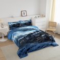 thumbnail image 3 of Erosebridal Black Train Bedding Toddler Comforter Set, Steam Engine Down Comforter, Black Blue, 2 Pieces, Reversible, 3 of 6