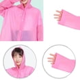 thumbnail image 4 of Imperméable pour Adultes Cape de Pluie Portable Imperméable Manteau de Pluie d'Extérieur avec Capuchon Imperméable Transparent pour le Camping, la Randonnée et le Voyage, 4 of 4