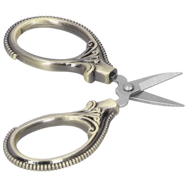 Embroidery Scissors, Stainless Steel Embroidery Scissors Small Portable Tailor Handicraft Shears for Sewing Crafting Art Work