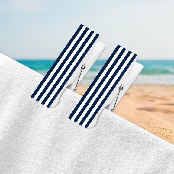 MAINSTAYS TOWEL CLIP - BLUE STRIPE