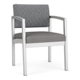 thumbnail image 1 of Lenox Steel Reception Waiting Guest Chair / Silver Steel / Gray / Gray, 1 of 5