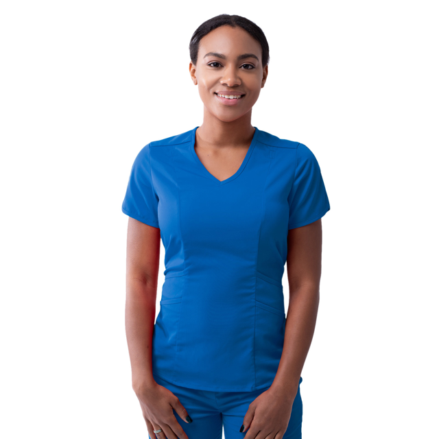 Adar Pro Scrubs For Women - Modern V-Neck Scrub Top