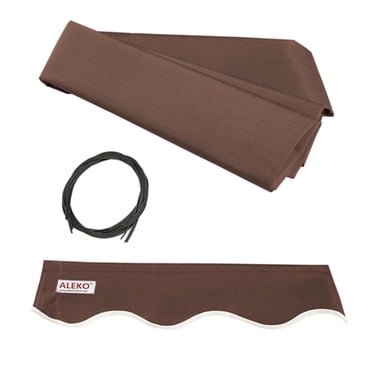 ALEKO Auvent Rétractable 6,5 X 5 Pieds Tissu de Remplacement, Couleur Brun