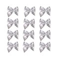 thumbnail image 1 of Pack of 12 Christmas Bows 12*15 cm Christmas Tree Bows Christmas Glitter Bows Glitter Christmas Tree Decoration Decoration Gift Christmas Decoration Bows for Christmas Tree Gold, 1 of 9